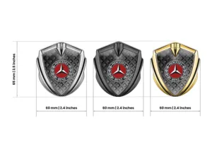 Mercedes Metall Kuppel Emblem High-End Design Drift Look